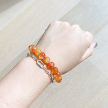 Load image into Gallery viewer, Natural Bi-color Hematoid Quartz Bracelet
