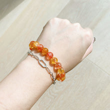 Load image into Gallery viewer, Natural Bi-color Hematoid Quartz Bracelet
