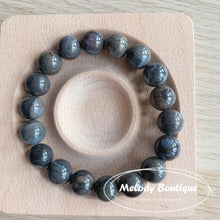 Load image into Gallery viewer, Alashan Agate Bracelets —— Grey Blue
