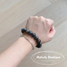 Load image into Gallery viewer, Alashan Agate Bracelets —— Grey Blue
