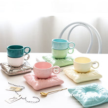 Load image into Gallery viewer, The Pillow Mug Set -- Tiffany Blue
