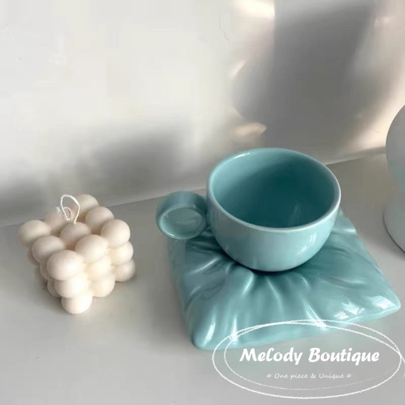 The Pillow Mug Set -- Tiffany Blue