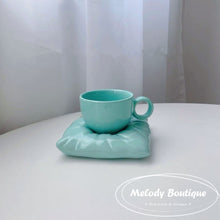 Load image into Gallery viewer, The Pillow Mug Set -- Tiffany Blue
