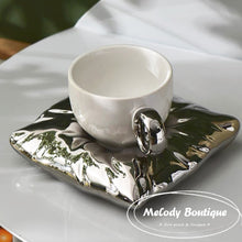 Load image into Gallery viewer, The Pillow Mug Set -- Metal White
