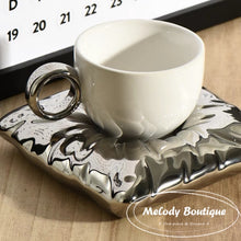 Load image into Gallery viewer, The Pillow Mug Set -- Metal White
