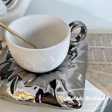 Load image into Gallery viewer, The Pillow Mug Set -- Metal White
