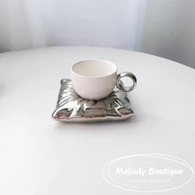 Load image into Gallery viewer, The Pillow Mug Set -- Metal White
