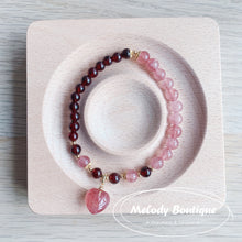 Load image into Gallery viewer, Strawberry Quartz &amp; Garnet
