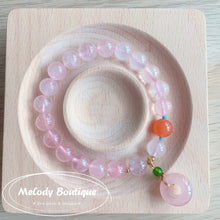 Load image into Gallery viewer, Madagascar Rose Crystal Bracelet
