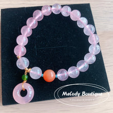 Load image into Gallery viewer, Madagascar Rose Crystal Bracelet
