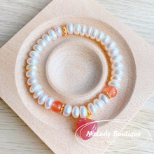 Load image into Gallery viewer, Freshwater Pearl Agate Bracelets  #2
