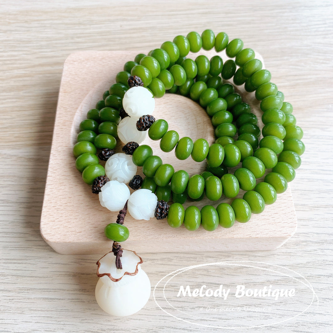 Natural Bodhi Root Bead Bracelet #2