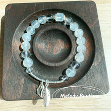 Load image into Gallery viewer, Natural Blue Needle Clear Quartz Bracelet
