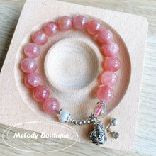 Load image into Gallery viewer, Natural Madagascar Rose Crystal Bracelet
