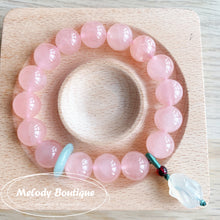 Load image into Gallery viewer, Pink Quartz Bracelets Rabbit#16
