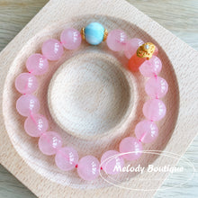 Load image into Gallery viewer, Natural Madagascar Pink Quartz Bracelet
