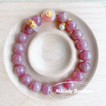 Load image into Gallery viewer, Natural Madagascar Rose Crystal Bracelet #3
