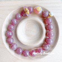 Load image into Gallery viewer, Natural Madagascar Rose Crystal Bracelet #3
