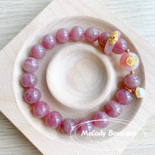 Load image into Gallery viewer, Natural Madagascar Rose Crystal Bracelet #3
