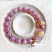 Load image into Gallery viewer, Natural Madagascar Rose Crystal Bracelet #3
