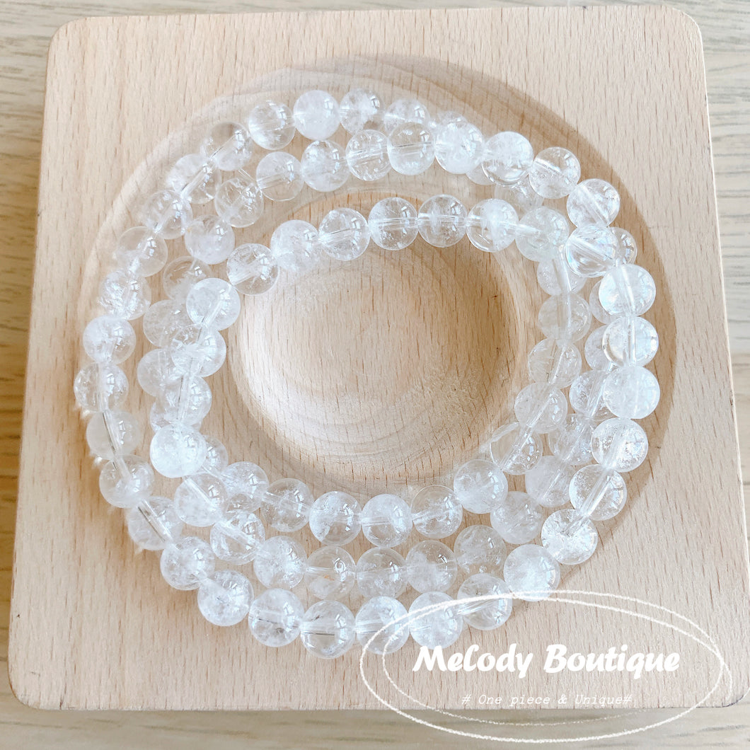 White Azeztulite Quartz Bracelet