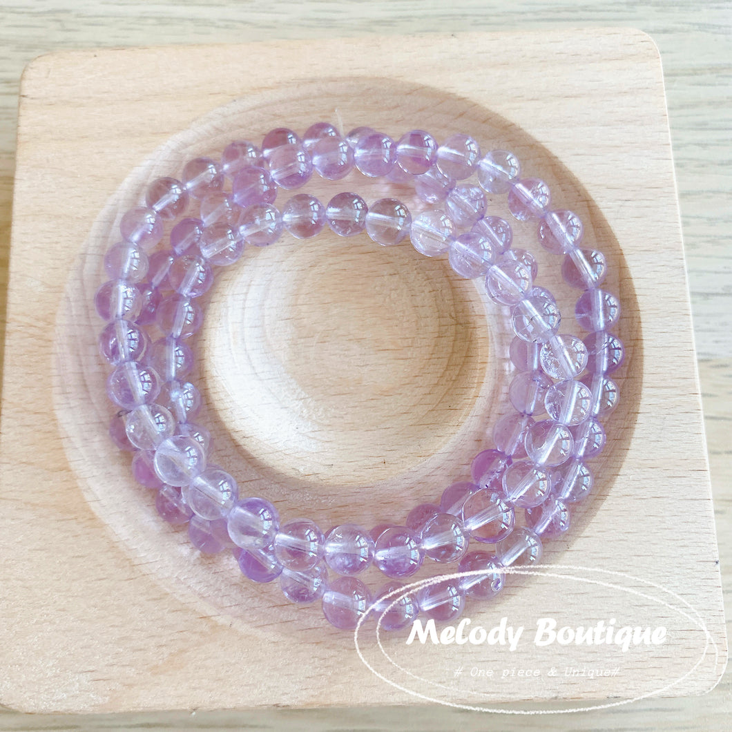 Purple Azeztulite Quartz Bracelet