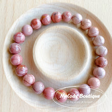 Load image into Gallery viewer, Alashan Agate Bracelets -- Pink #3
